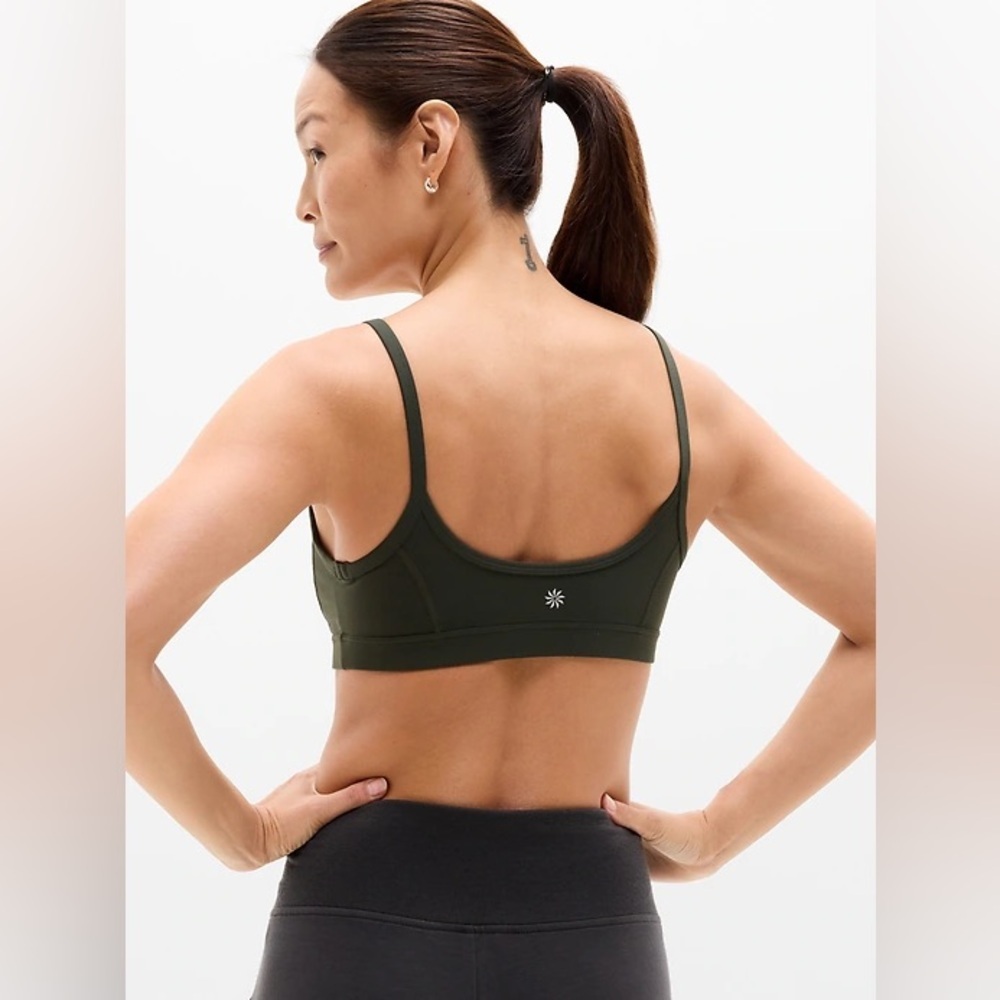 Athleta Transcend High Rise 7/8 Legging + Square Neck Bra in Elm New with Tags! - Picture 3 of 8